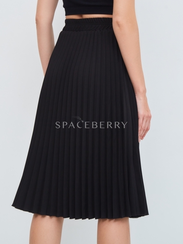 Женская длинная плиссированная юбка миди